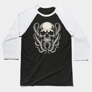 Tentacled Skull Baseball T-Shirt